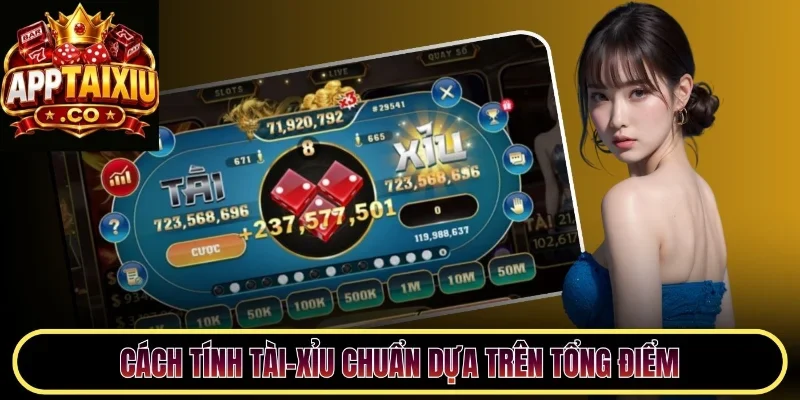 Cách tính tài-xỉu chuẩn dựa trên tổng điểm